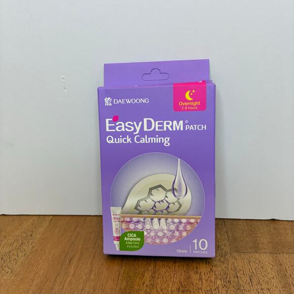 EasyDerm Quick Calming Magnesium Patches – Hydrocolloid Acne Spot Treatment New - Picture 1 of 10
